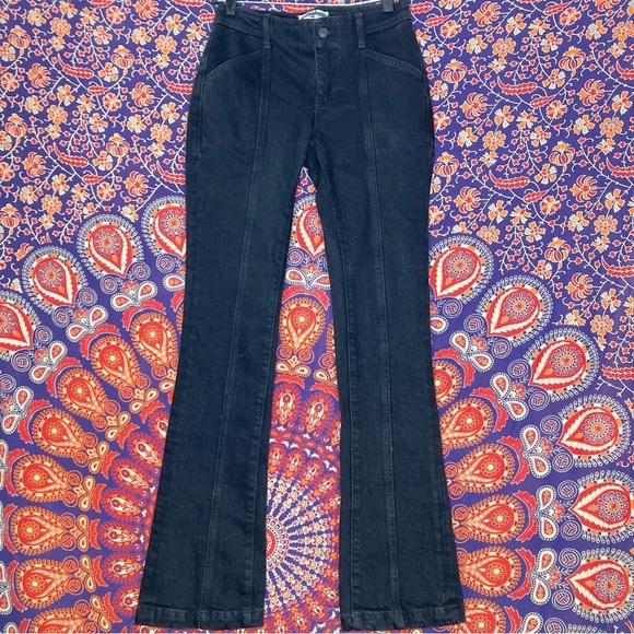Free People Black Flare Jeans - Picture 1 of 7